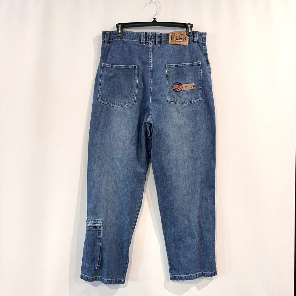 Willie Esco Duns Jeans 40 x 33 Fur Cargo Utility Baggy Loose 90s Y2K Street